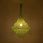 GLOBOSTAR® KENTUCKY 01879 Vintage Κρεμαστό Φωτιστικό Οροφής με Ντουί 1 x E27 AC 220-240V IP20 - Τιρκουάζ - Μ80 x Π80 x Υ140cm - Image 3