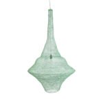 GLOBOSTAR® KENTUCKY 01879 Vintage Κρεμαστό Φωτιστικό Οροφής με Ντουί 1 x E27 AC 220-240V IP20 - Τιρκουάζ - Μ80 x Π80 x Υ140cm - Image 5