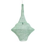 GLOBOSTAR® KENTUCKY 01879 Vintage Κρεμαστό Φωτιστικό Οροφής με Ντουί 1 x E27 AC 220-240V IP20 - Τιρκουάζ - Μ80 x Π80 x Υ140cm - Image 6