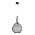 GLOBOSTAR® KENTUCKY 01881 Vintage Κρεμαστό Φωτιστικό Οροφής με Ντουί 1 x E27 AC 220-240V IP20 - Καφέ - Μ30 x Π30 x Υ50cm - Image 4