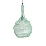 GLOBOSTAR® KENTUCKY 01882 Vintage Κρεμαστό Φωτιστικό Οροφής με Ντουί 1 x E27 AC 220-240V IP20 - Τιρκουάζ - Μ30 x Π30 x Υ50cm - Image 5