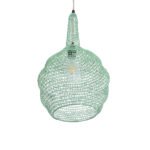 GLOBOSTAR® KENTUCKY 01882 Vintage Κρεμαστό Φωτιστικό Οροφής με Ντουί 1 x E27 AC 220-240V IP20 - Τιρκουάζ - Μ30 x Π30 x Υ50cm - Image 6