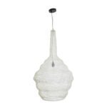 GLOBOSTAR® KENTUCKY 01883 Vintage Κρεμαστό Φωτιστικό Οροφής με Ντουί 1 x E27 AC 220-240V IP20 - Λευκό - Μ60 x Π60 x Υ90cm - Image 4