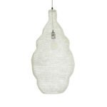 GLOBOSTAR® KENTUCKY 01895 Vintage Κρεμαστό Φωτιστικό Οροφής με Ντουί 1 x E27 AC 220-240V IP20 - Λευκό - Μ40 x Π40 x Υ70cm - Image 5