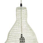 GLOBOSTAR® KENTUCKY 01895 Vintage Κρεμαστό Φωτιστικό Οροφής με Ντουί 1 x E27 AC 220-240V IP20 - Λευκό - Μ40 x Π40 x Υ70cm - Image 8