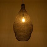 GLOBOSTAR® KENTUCKY 01896 Vintage Κρεμαστό Φωτιστικό Οροφής με Ντουί 1 x E27 AC 220-240V IP20 - Καφέ - Μ40 x Π40 x Υ70cm - Image 3