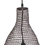 GLOBOSTAR® KENTUCKY 01896 Vintage Κρεμαστό Φωτιστικό Οροφής με Ντουί 1 x E27 AC 220-240V IP20 - Καφέ - Μ40 x Π40 x Υ70cm - Image 8