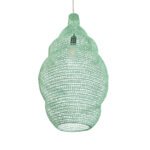 GLOBOSTAR® KENTUCKY 01897 Vintage Κρεμαστό Φωτιστικό Οροφής με Ντουί 1 x E27 AC 220-240V IP20 - Τιρκουάζ - Μ40 x Π40 x Υ70cm - Image 6