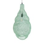 GLOBOSTAR® KENTUCKY 01897 Vintage Κρεμαστό Φωτιστικό Οροφής με Ντουί 1 x E27 AC 220-240V IP20 - Τιρκουάζ - Μ40 x Π40 x Υ70cm - Image 7