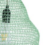 GLOBOSTAR® KENTUCKY 01897 Vintage Κρεμαστό Φωτιστικό Οροφής με Ντουί 1 x E27 AC 220-240V IP20 - Τιρκουάζ - Μ40 x Π40 x Υ70cm - Image 9