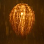 GLOBOSTAR® ARCHIPELAGO 01913 Boho Κρεμαστό Φωτιστικό Οροφής με Ντουί 1 x E27 AC 220-240V IP20 - Μπεζ - Μ80 x Π80 x Υ100cm - Image 3