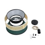 GLOBOSTAR® SAIGE 01915 Boho Κρεμαστό Φωτιστικό Οροφής με Ντουί 1 x E27 AC 220-240V IP20 - Πολύχρωμο - Μ30 x Π30 x Υ22cm - Image 10