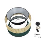 GLOBOSTAR® SAIGE 01916 Boho Κρεμαστό Φωτιστικό Οροφής με Ντουί 1 x E27 AC 220-240V IP20 - Πολύχρωμο - Μ50 x Π50 x Υ36cm - Image 10