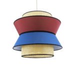 GLOBOSTAR® SAIGE 01919 Boho Κρεμαστό Φωτιστικό Οροφής με Ντουί 1 x E27 AC 220-240V IP20 - Πολύχρωμο - Μ50 x Π50 x Υ43cm - Image 2