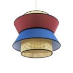 GLOBOSTAR® SAIGE 01919 Boho Κρεμαστό Φωτιστικό Οροφής με Ντουί 1 x E27 AC 220-240V IP20 - Πολύχρωμο - Μ50 x Π50 x Υ43cm - Image 5