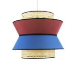 GLOBOSTAR® SAIGE 01919 Boho Κρεμαστό Φωτιστικό Οροφής με Ντουί 1 x E27 AC 220-240V IP20 - Πολύχρωμο - Μ50 x Π50 x Υ43cm - Image 6