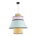 GLOBOSTAR® SAIGE 01920 Boho Κρεμαστό Φωτιστικό Οροφής με Ντουί 1 x E27 AC 220-240V IP20 - Πολύχρωμο - Μ50 x Π50 x Υ54cm - Image 4