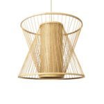 GLOBOSTAR® HIBISCUS 01925 Boho Κρεμαστό Φωτιστικό Οροφής με Ντουί 1 x E27 AC 220-240V IP20 - Μπεζ - Μ60 x Π60 x Υ50cm - Image 2