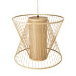 GLOBOSTAR® HIBISCUS 01925 Boho Κρεμαστό Φωτιστικό Οροφής με Ντουί 1 x E27 AC 220-240V IP20 - Μπεζ - Μ60 x Π60 x Υ50cm - Image 7