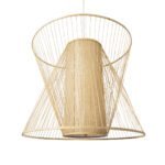 GLOBOSTAR® HIBISCUS 01926 Boho Κρεμαστό Φωτιστικό Οροφής με Ντουί 1 x E27 AC 220-240V IP20 - Μπεζ - Μ100 x Π100 x Υ90cm - Image 6