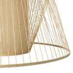 GLOBOSTAR® HIBISCUS 01926 Boho Κρεμαστό Φωτιστικό Οροφής με Ντουί 1 x E27 AC 220-240V IP20 - Μπεζ - Μ100 x Π100 x Υ90cm - Image 9