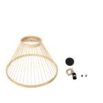 GLOBOSTAR® TYGEE 01930 Boho Κρεμαστό Φωτιστικό Οροφής με Ντουί 1 x E27 AC 220-240V IP20 - Μπεζ - Μ35 x Π35 x Υ22cm - Image 10