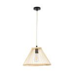 GLOBOSTAR® TYGEE 01930 Boho Κρεμαστό Φωτιστικό Οροφής με Ντουί 1 x E27 AC 220-240V IP20 - Μπεζ - Μ35 x Π35 x Υ22cm - Image 4
