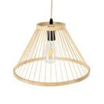 GLOBOSTAR® TYGEE 01930 Boho Κρεμαστό Φωτιστικό Οροφής με Ντουί 1 x E27 AC 220-240V IP20 - Μπεζ - Μ35 x Π35 x Υ22cm - Image 7