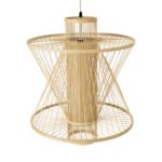 GLOBOSTAR® HIBISCUS 01931 Boho Κρεμαστό Φωτιστικό Οροφής με Ντουί 1 x E27 AC 220-240V IP20 - Μπεζ - Μ50 x Π50 x Υ60cm - Image 7