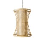 GLOBOSTAR® HIBISCUS 01932 Boho Κρεμαστό Φωτιστικό Οροφής με Ντουί 1 x E27 AC 220-240V IP20 - Μπεζ - Μ30 x Π30 x Υ40cm - Image 5