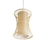 GLOBOSTAR® HIBISCUS 01932 Boho Κρεμαστό Φωτιστικό Οροφής με Ντουί 1 x E27 AC 220-240V IP20 - Μπεζ - Μ30 x Π30 x Υ40cm - Image 6