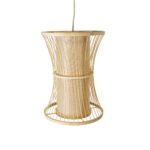 GLOBOSTAR® HIBISCUS 01932 Boho Κρεμαστό Φωτιστικό Οροφής με Ντουί 1 x E27 AC 220-240V IP20 - Μπεζ - Μ30 x Π30 x Υ40cm - Image 7