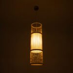 GLOBOSTAR® HIBISCUS 01933 Boho Κρεμαστό Φωτιστικό Οροφής με Ντουί 1 x E27 AC 220-240V IP20 - Μπεζ - Μ20 x Π20 x Υ70cm - Image 3