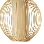 GLOBOSTAR® HIBISCUS 01934 Boho Κρεμαστό Φωτιστικό Οροφής με Ντουί 1 x E27 AC 220-240V IP20 - Μπεζ - Μ28 x Π28 x Υ28cm - Image 8