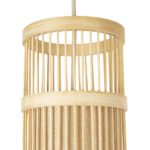 GLOBOSTAR® HIBISCUS 01937 Boho Κρεμαστό Φωτιστικό Οροφής με Ντουί 1 x E27 AC 220-240V IP20 - Μπεζ - Μ13 x Π13 x Υ35cm - Image 9