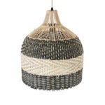 GLOBOSTAR® BARBADOS 01944 Boho Κρεμαστό Φωτιστικό Οροφής με Ντουί 1 x E27 AC 220-240V IP20 - Μπεζ & Λαδί - Μ40 x Π40 x Υ45cm - Image 7