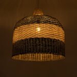 GLOBOSTAR® BARBADOS 01945 Boho Κρεμαστό Φωτιστικό Οροφής με Ντουί 1 x E27 AC 220-240V IP20 - Μπεζ & Λαδί - Μ60 x Π60 x Υ60cm - Image 3