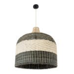 GLOBOSTAR® BARBADOS 01945 Boho Κρεμαστό Φωτιστικό Οροφής με Ντουί 1 x E27 AC 220-240V IP20 - Μπεζ & Λαδί - Μ60 x Π60 x Υ60cm - Image 4