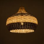 GLOBOSTAR® BARBADOS 01946 Boho Κρεμαστό Φωτιστικό Οροφής με Ντουί 1 x E27 AC 220-240V IP20 - Μπεζ & Λαδί - Μ40 x Π40 x Υ34cm - Image 3