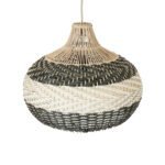 GLOBOSTAR® BARBADOS 01946 Boho Κρεμαστό Φωτιστικό Οροφής με Ντουί 1 x E27 AC 220-240V IP20 - Μπεζ & Λαδί - Μ40 x Π40 x Υ34cm - Image 7