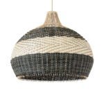 GLOBOSTAR® BARBADOS 01947 Boho Κρεμαστό Φωτιστικό Οροφής με Ντουί 1 x E27 AC 220-240V IP20 - Μπεζ & Λαδί - Μ60 x Π60 x Υ60cm - Image 2