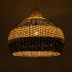 GLOBOSTAR® BARBADOS 01947 Boho Κρεμαστό Φωτιστικό Οροφής με Ντουί 1 x E27 AC 220-240V IP20 - Μπεζ & Λαδί - Μ60 x Π60 x Υ60cm - Image 3