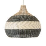 GLOBOSTAR® BARBADOS 01947 Boho Κρεμαστό Φωτιστικό Οροφής με Ντουί 1 x E27 AC 220-240V IP20 - Μπεζ & Λαδί - Μ60 x Π60 x Υ60cm - Image 5