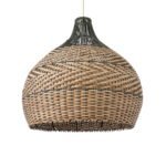 GLOBOSTAR® SEYCHELLES 01949 Boho Κρεμαστό Φωτιστικό Οροφής με Ντουί 1 x E27 AC 220-240V IP20 - Καφέ & Λαδί - Μ60 x Π60 x Υ60cm - Image 2