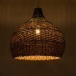 GLOBOSTAR® SEYCHELLES 01949 Boho Κρεμαστό Φωτιστικό Οροφής με Ντουί 1 x E27 AC 220-240V IP20 - Καφέ & Λαδί - Μ60 x Π60 x Υ60cm - Image 3