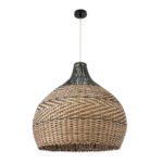 GLOBOSTAR® SEYCHELLES 01949 Boho Κρεμαστό Φωτιστικό Οροφής με Ντουί 1 x E27 AC 220-240V IP20 - Καφέ & Λαδί - Μ60 x Π60 x Υ60cm - Image 4