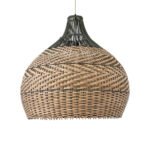 GLOBOSTAR® SEYCHELLES 01949 Boho Κρεμαστό Φωτιστικό Οροφής με Ντουί 1 x E27 AC 220-240V IP20 - Καφέ & Λαδί - Μ60 x Π60 x Υ60cm - Image 5