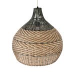 GLOBOSTAR® SEYCHELLES 01949 Boho Κρεμαστό Φωτιστικό Οροφής με Ντουί 1 x E27 AC 220-240V IP20 - Καφέ & Λαδί - Μ60 x Π60 x Υ60cm - Image 7
