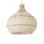 GLOBOSTAR® SANTACRUZ 01950 Boho Κρεμαστό Φωτιστικό Οροφής με Ντουί 1 x E27 AC 220-240V IP20 - Μπεζ & Καφέ - Μ40 x Π40 x Υ40cm - Image 2