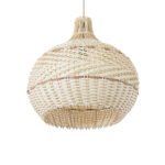 GLOBOSTAR® SANTACRUZ 01950 Boho Κρεμαστό Φωτιστικό Οροφής με Ντουί 1 x E27 AC 220-240V IP20 - Μπεζ & Καφέ - Μ40 x Π40 x Υ40cm - Image 6